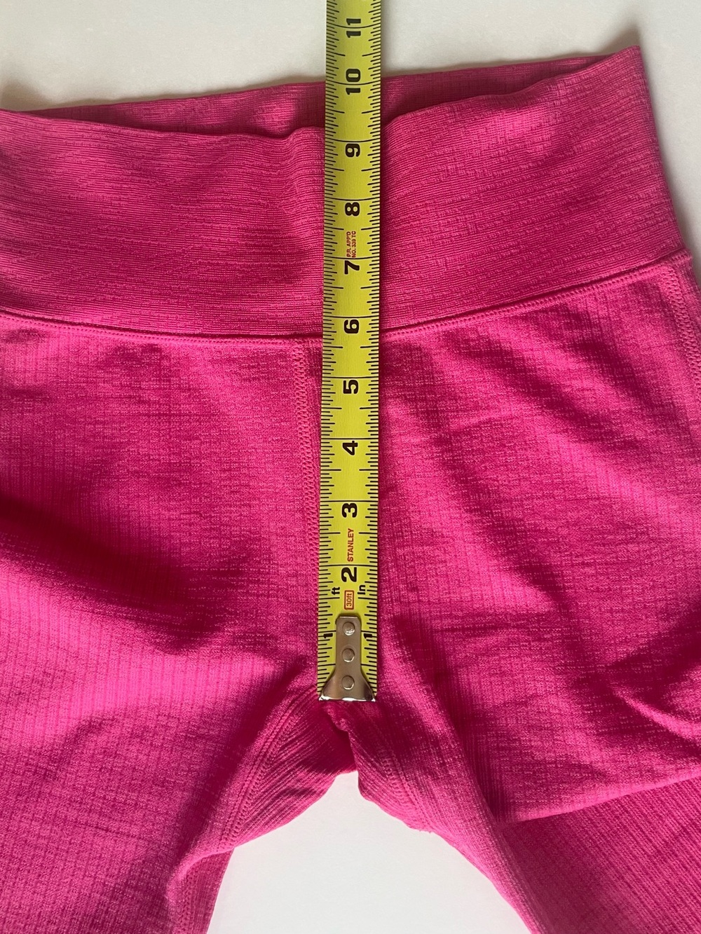 JoyLab Hot Pink Ribbed Twist-Front Crop Top & Leggings Pilates Yoga Wear - Picture 12 of 13